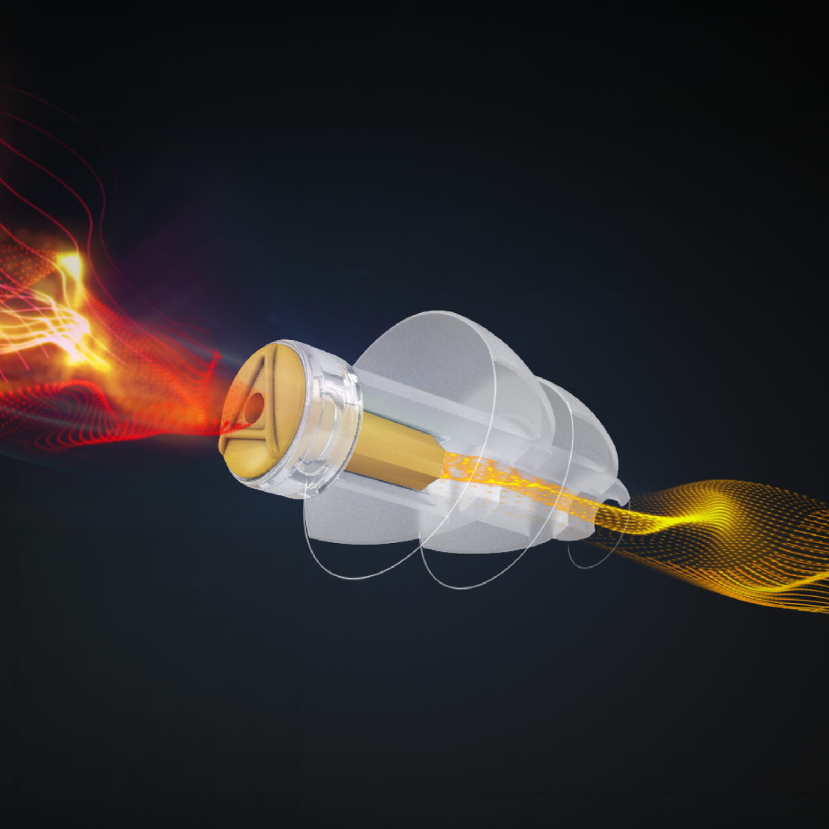 騒音のみを低減する独自音響フィルター